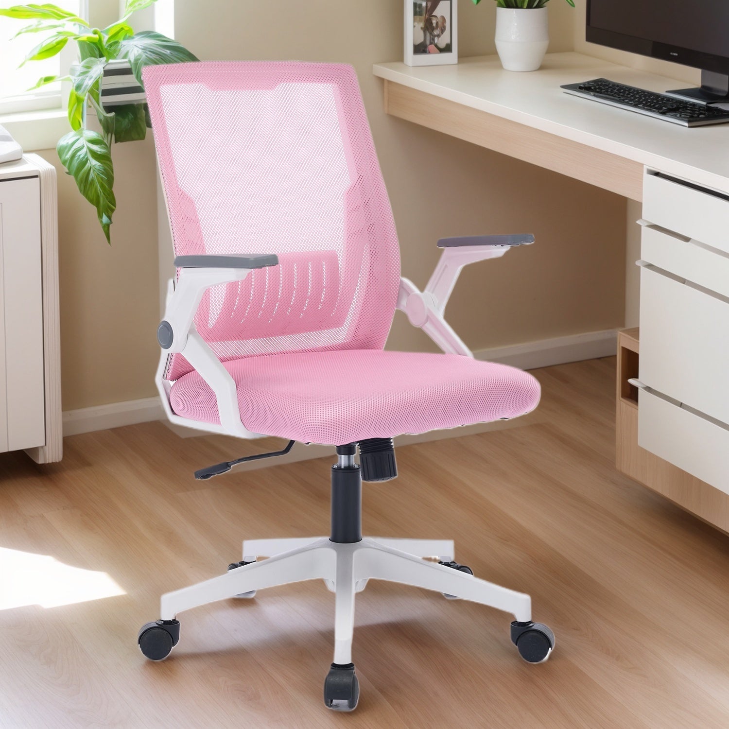 Ergonomic Office Chair Computer Desk Chair Comfy With Adjustable Lumbar Support