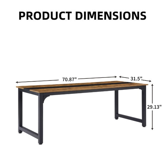 DeskUnivers™ Titan Workstation — 60/71" Modern Computer Desk